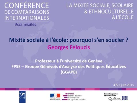 La mixité sociale à l&rsquo;école, pourquoi s&rsquo;en soucier ?