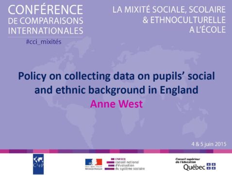 Politique de collecte de données sur l&rsquo;origine sociale et ethnique des élèves en Angleterre