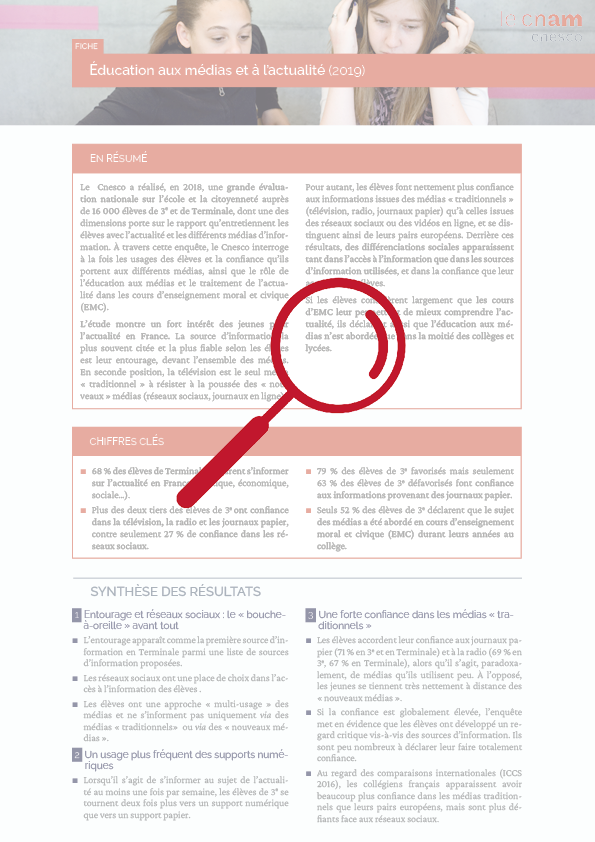 Fiche thématique : Éducation aux médias et à l’actualité