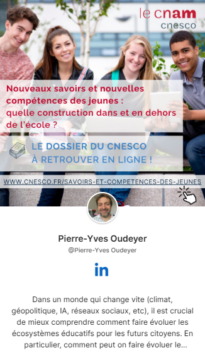 Post linkedin de Pierre-Yves Oudeyer