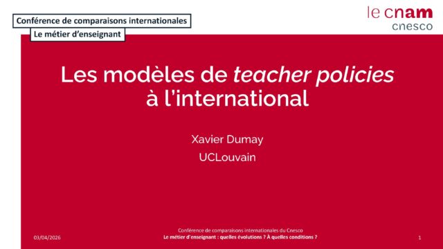 Les modèles de teacher policies à l’international