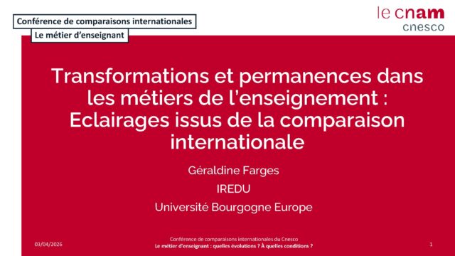 Être enseignant ici et ailleurs : une comparaison dans sept pays
