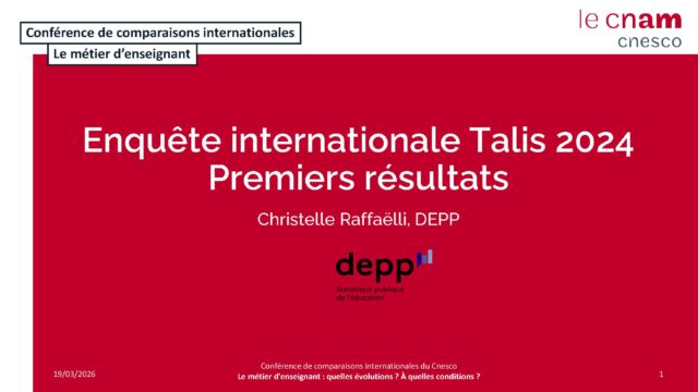 Premiers résultats de l’enquête Talis 2024