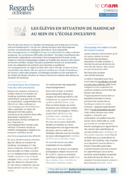 Couverture de la publication Regards Actualisés du Cnesco sur les élèves en situation de handicap au sein de l'école inclusive